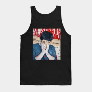 All Eyes on the Future, Newspaper Headline Collage Tank Top